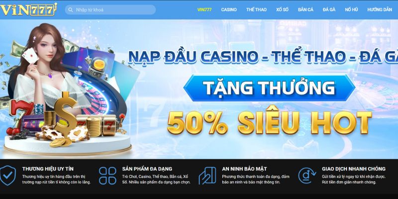 Hãy truy cập vào trang chủ của VIN777 qua đường link chính thức